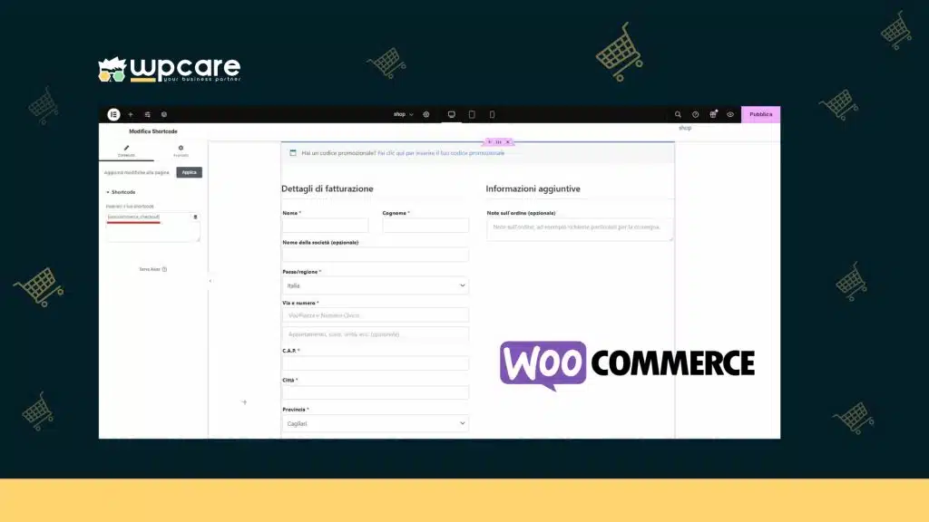 SHORTCODE WOOCOMMERCE