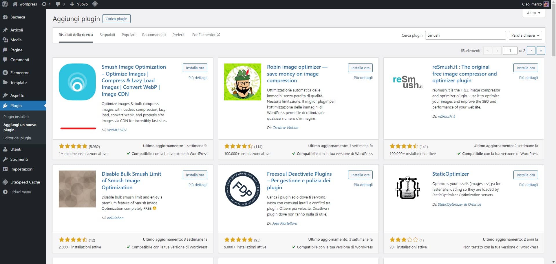 Ottimizzazione delle Immagini in WordPress: Tecniche e Plugin Consigliati 1 screen plugin ottimizzazione delle immagini wordpress
