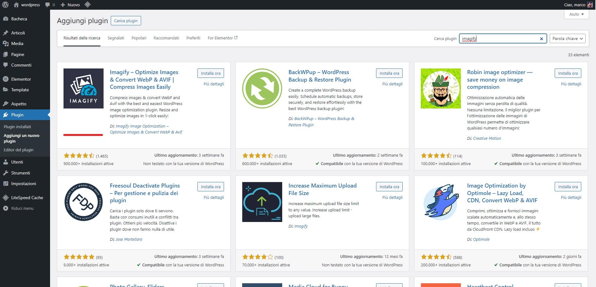 Ottimizzazione delle Immagini in WordPress: Tecniche e Plugin Consigliati 4 screen plugin ottimizzazione delle immagini wordpress